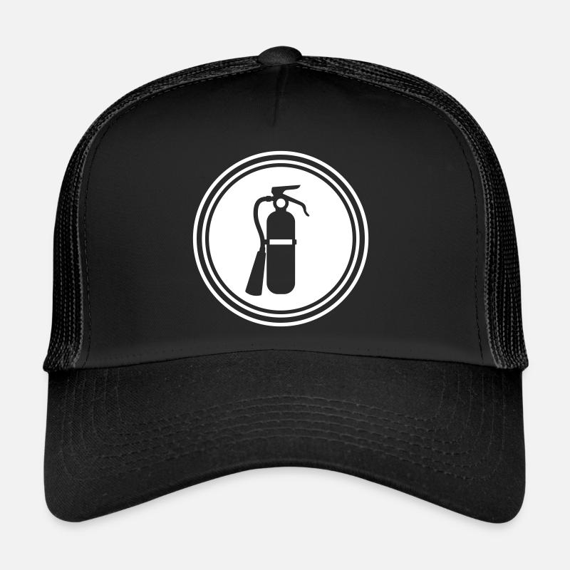 Fire extinguisher symbol Trucker Cap