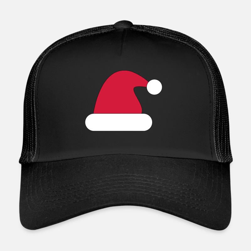Bonnet de Noel, bonnet de Noel - Casquette trucker  - noir/noir