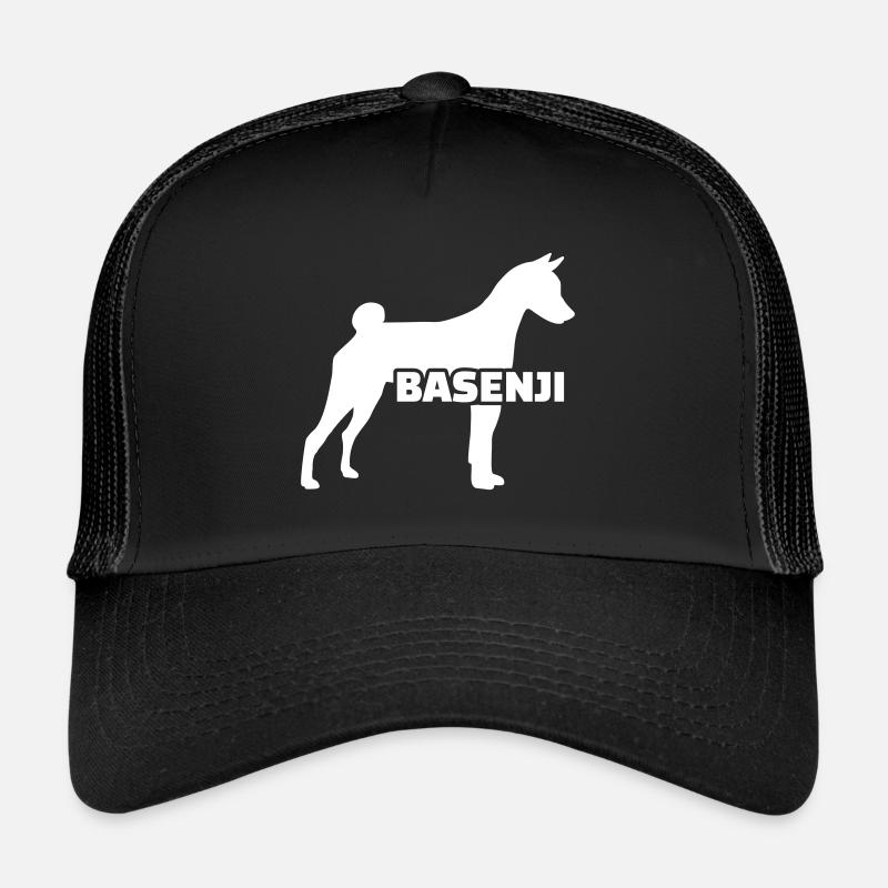 basenji - Casquette trucker  - noir/noir