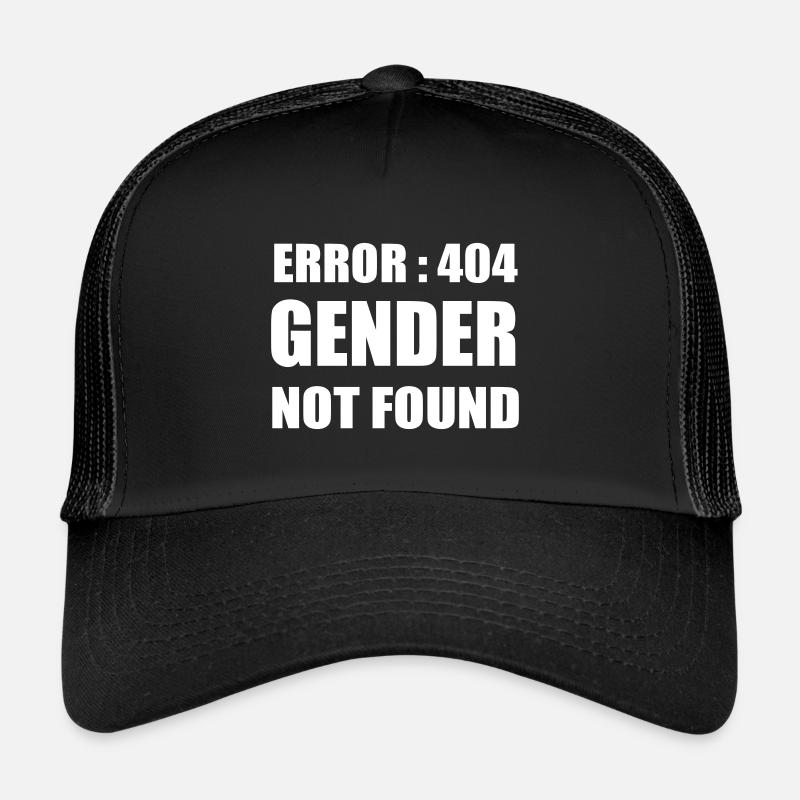 Error gender not found - Casquette trucker  - noir/noir