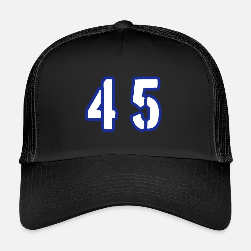 Symbole de chiffre 45 Casquette trucker 