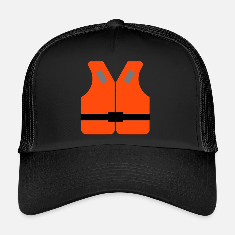 ★ Designfarben änderbar ★ Rettungsweste Trucker Cap