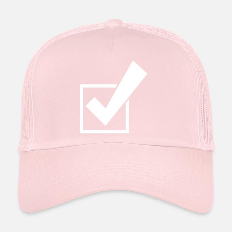 Tick Sélectionner le symbole de tick Casquette trucker 