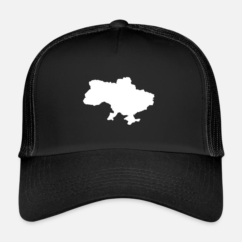 Ukraine - Casquette trucker  - noir/noir