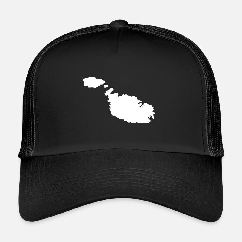 Malta - Trucker Cap - Schwarz/Schwarz
