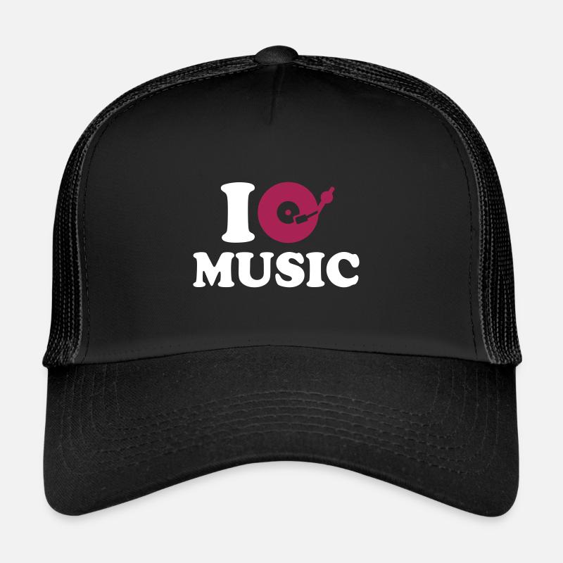 J'aime la musique Casquette trucker 