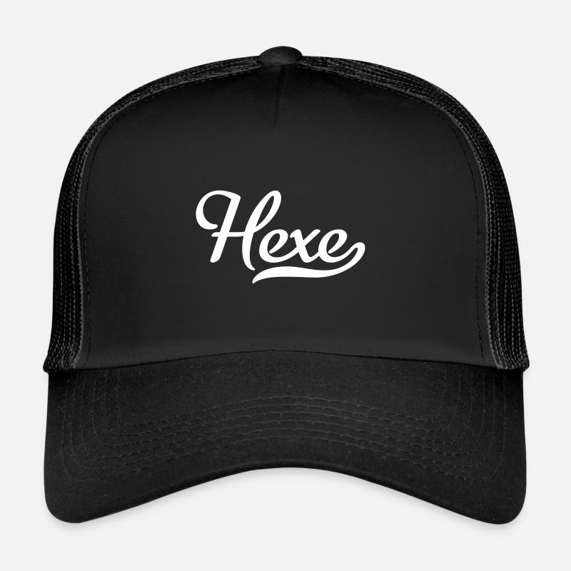 Hexe - Trucker Cap - Schwarz/Schwarz