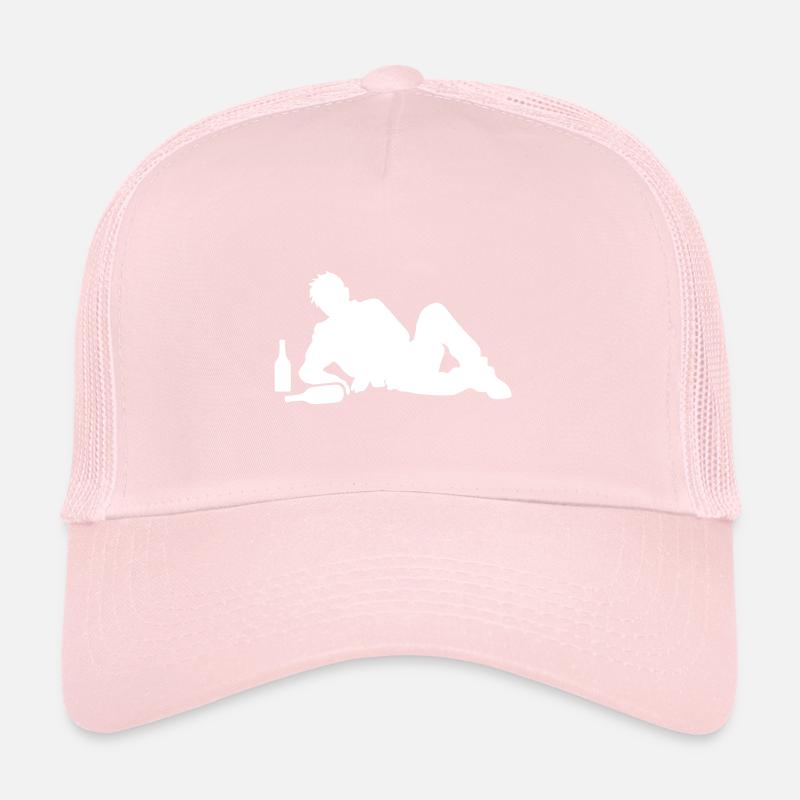 Drunk Drunk Man Boozing Trucker Cap