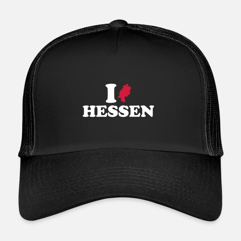 Hessen - Trucker Cap - Schwarz/Schwarz