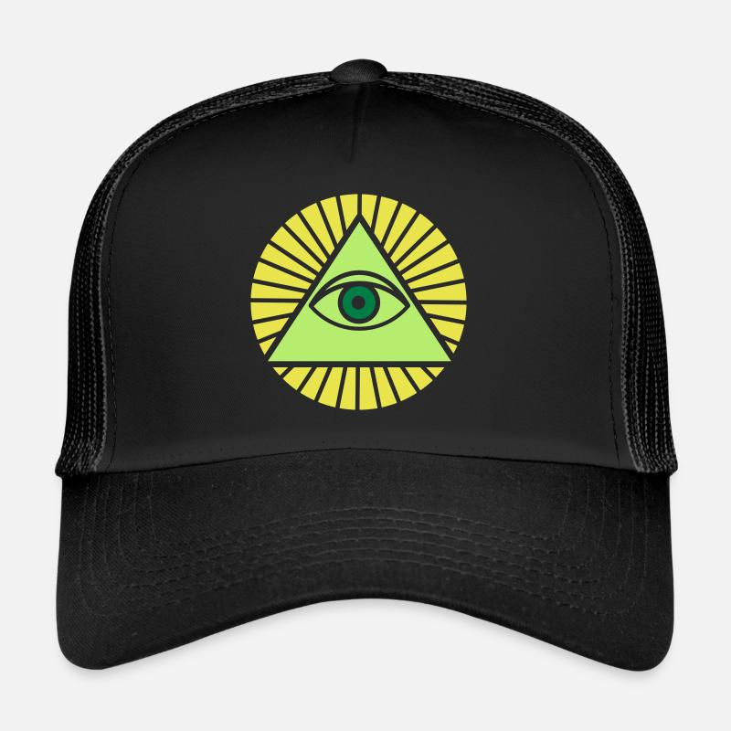 Illuminaten - Trucker Cap - Schwarz/Schwarz