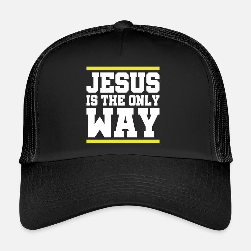 Jésus dit - Casquette trucker  - noir/noir
