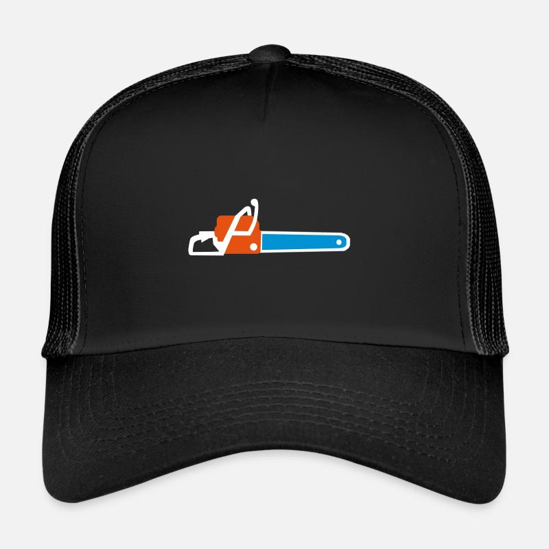 scie à chaîne - Casquette trucker  - noir/noir