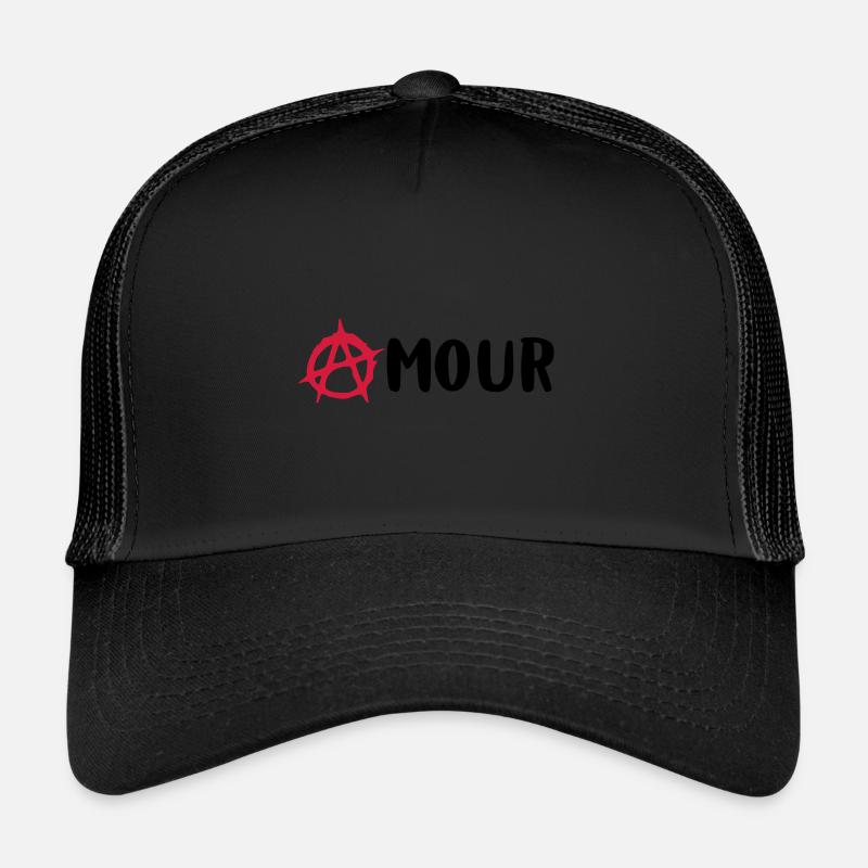 Amour / Anarchie Casquette trucker 