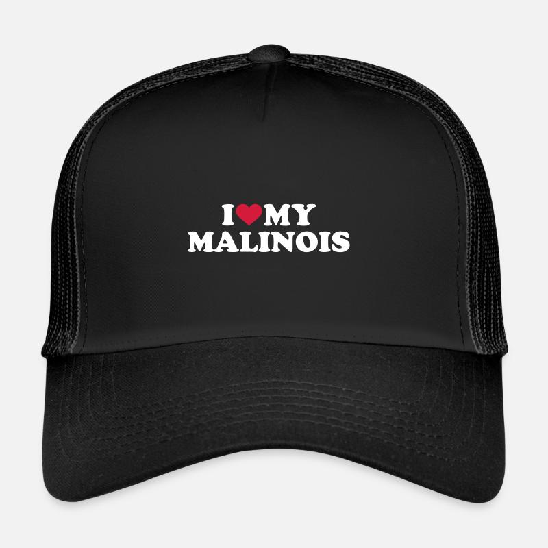 malinois - Casquette trucker  - noir/noir