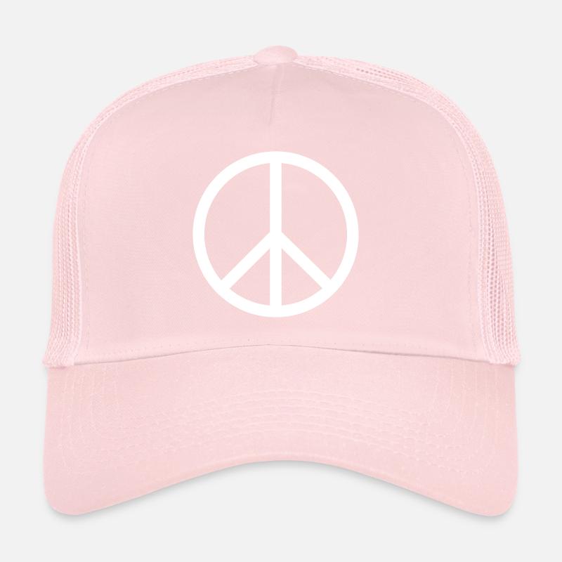 Peace sign thick Trucker Cap