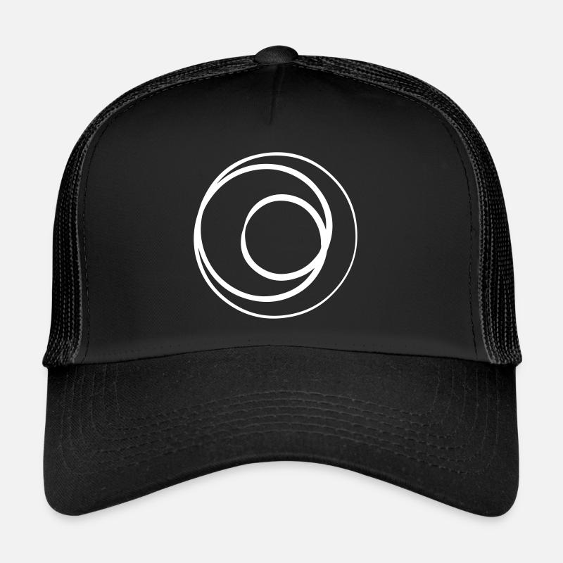 Geometric art - Trucker Cap - black/black