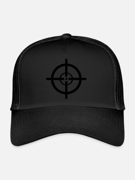 Reticle - Trucker Cap - black/black - Front