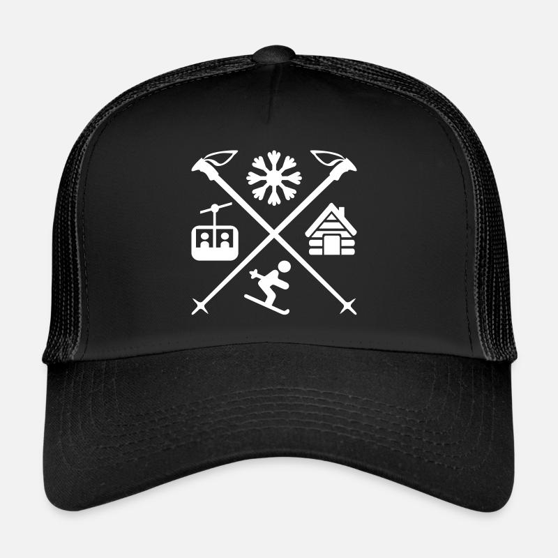 SKI - Trucker Cap - Schwarz/Schwarz