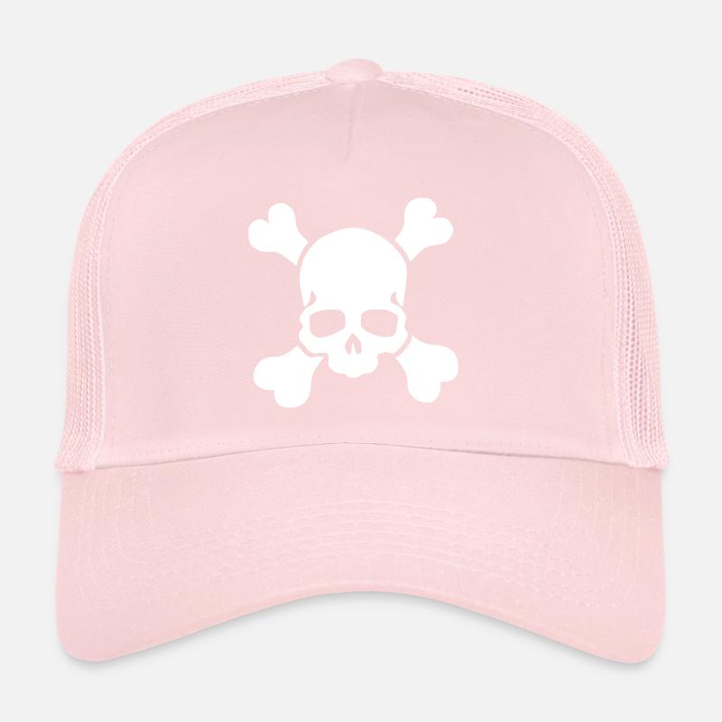 Jolly Roger skull and crossbones Jolly Roger Trucker Cap