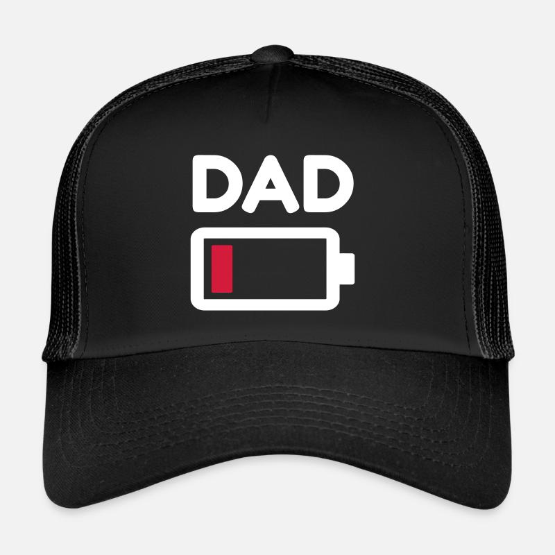La batterie de papa est vide! La batterie du père est vide! Casquette trucker 