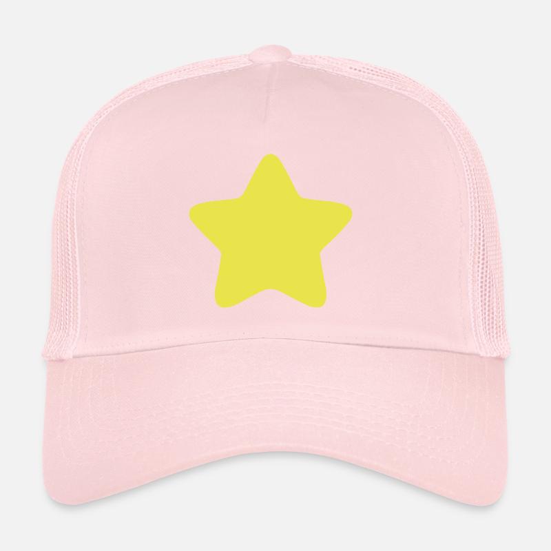star rounded edge star 3 Trucker Cap