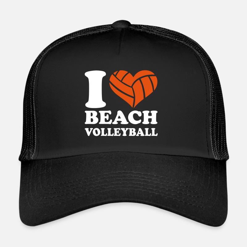 Beachvolleyball - Trucker Cap - Schwarz/Schwarz