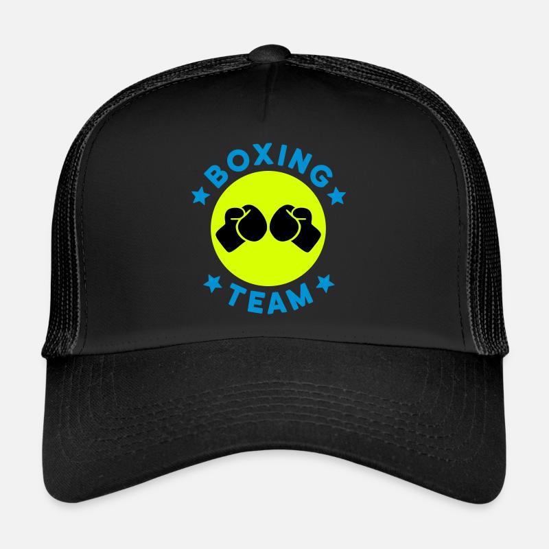 Boxing team (boxing gloves, circle, stars) Trucker Cap