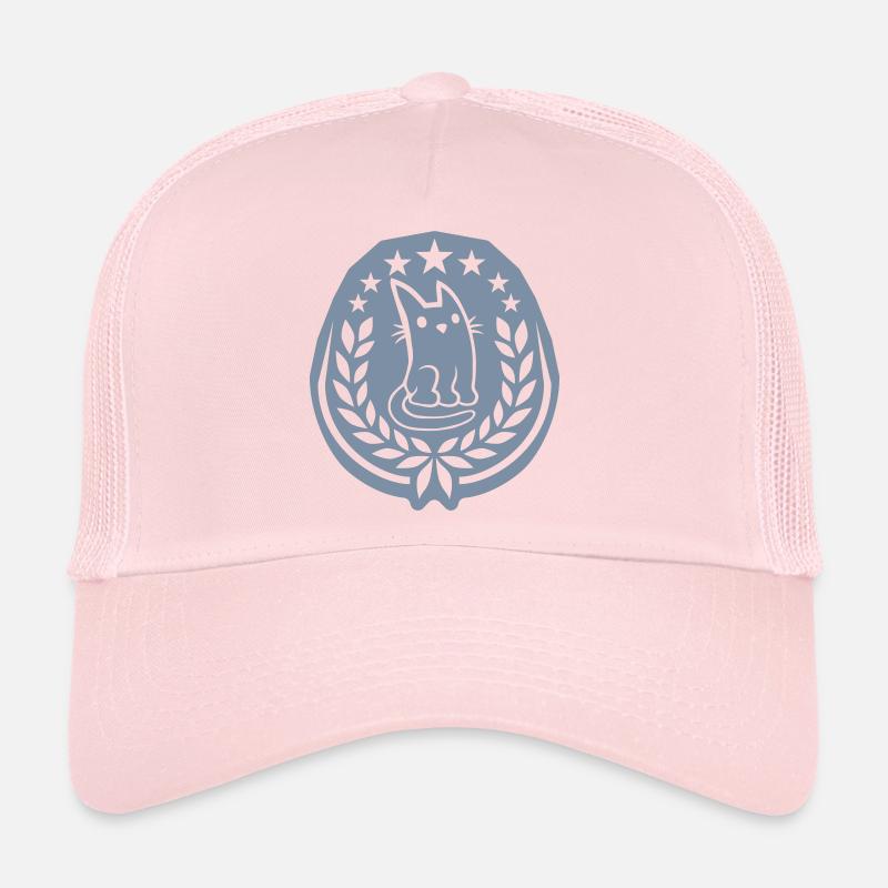 Emblem Logo Cat Laurel Wreath Trucker Cap