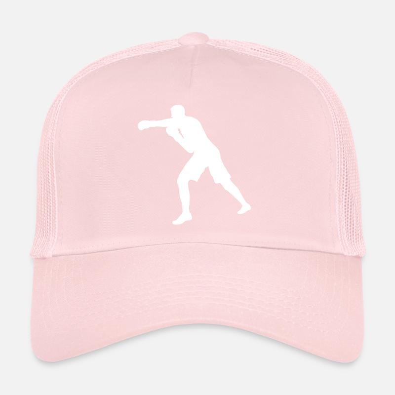 Poinçon Boxer en blanc Casquette trucker 