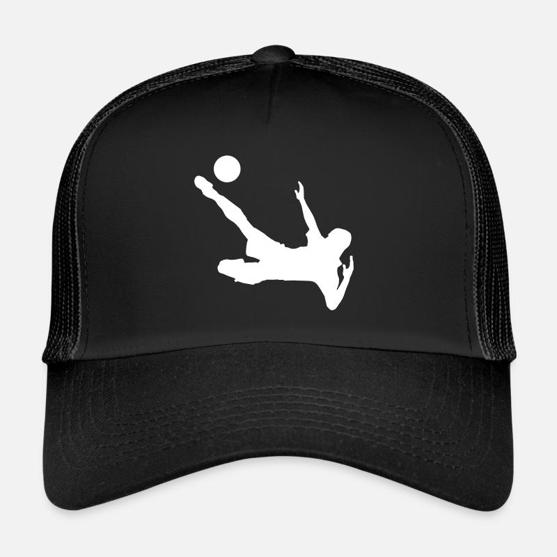 Fussballspieler - Trucker Cap - Schwarz/Schwarz