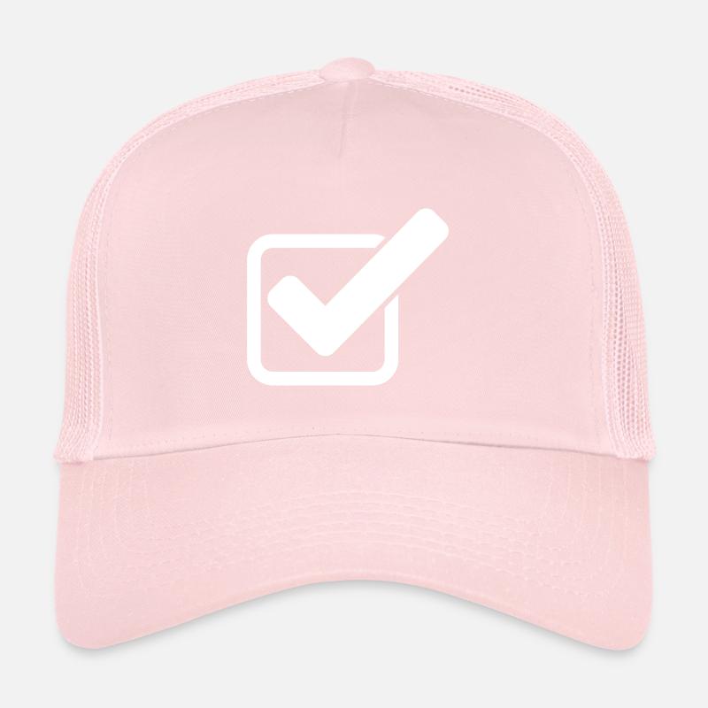 Check Tick Icon Trucker Cap