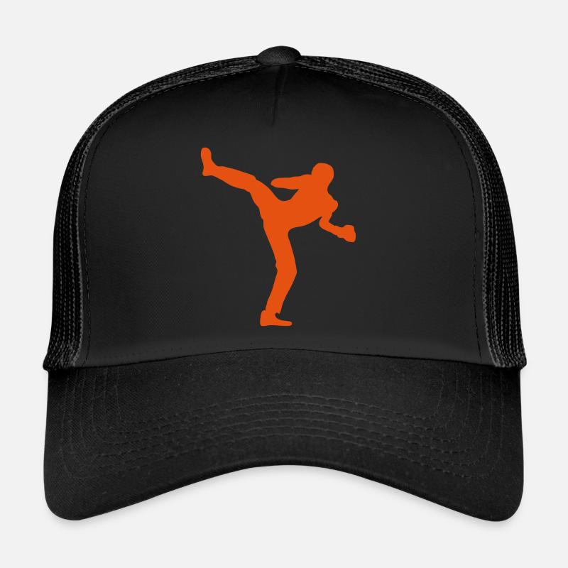 boxe francaise savate - Casquette trucker  - noir/noir