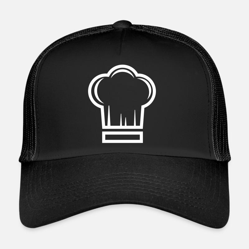 Cuisinier au chapeau de chef Casquette trucker 