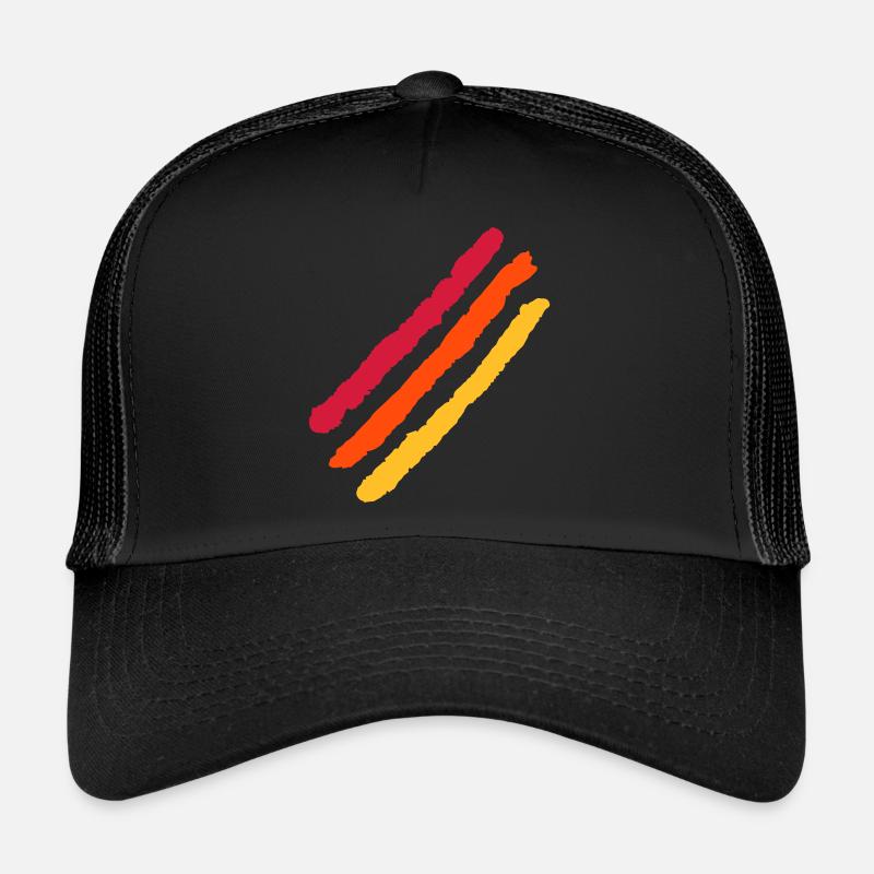 Couleurs Stripe Design / Drapeau vectoriel Casquette trucker 