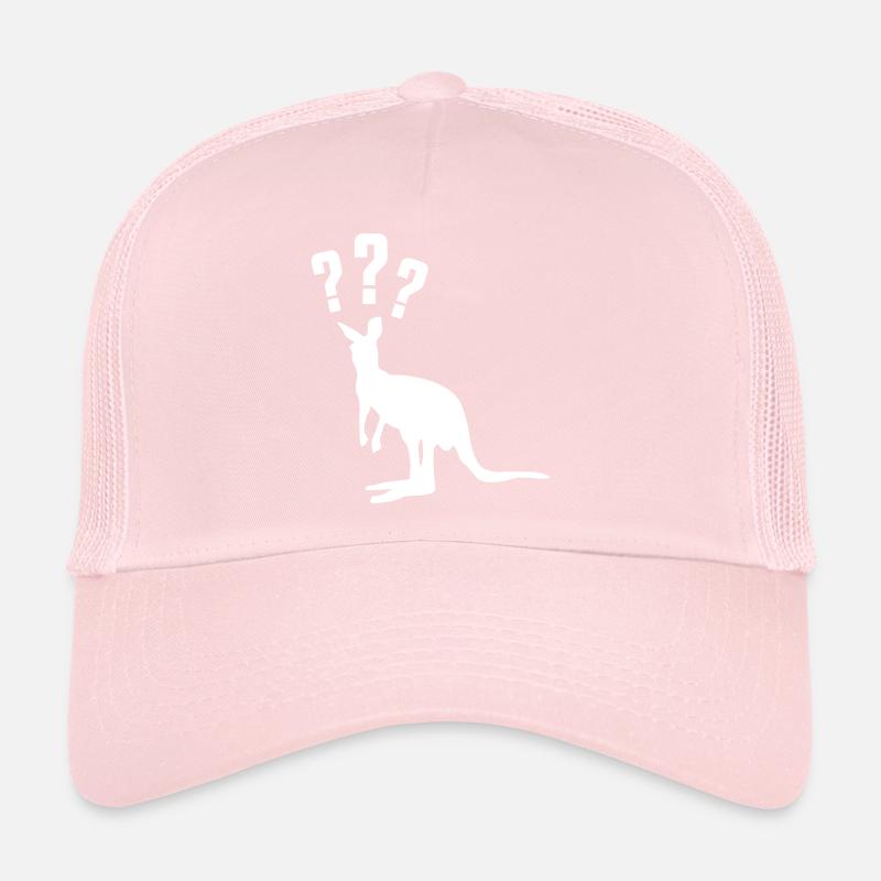 point d'interrogation silhouette kangourou Casquette trucker 