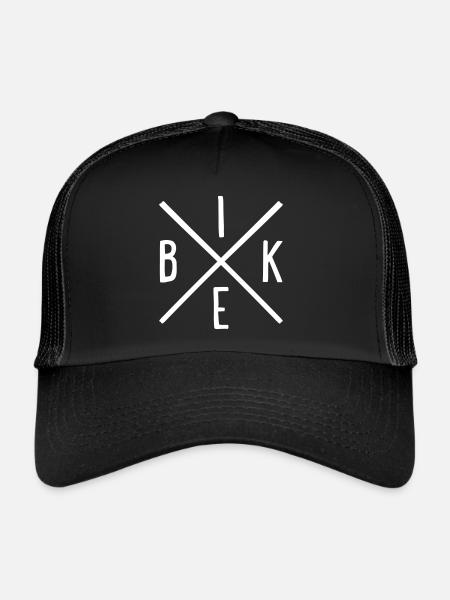 bikehipsterkreuzw - Casquette trucker  - noir/noir - Devant