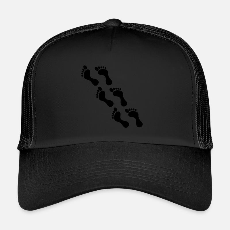 empreintes 2 - Casquette trucker  - noir/noir