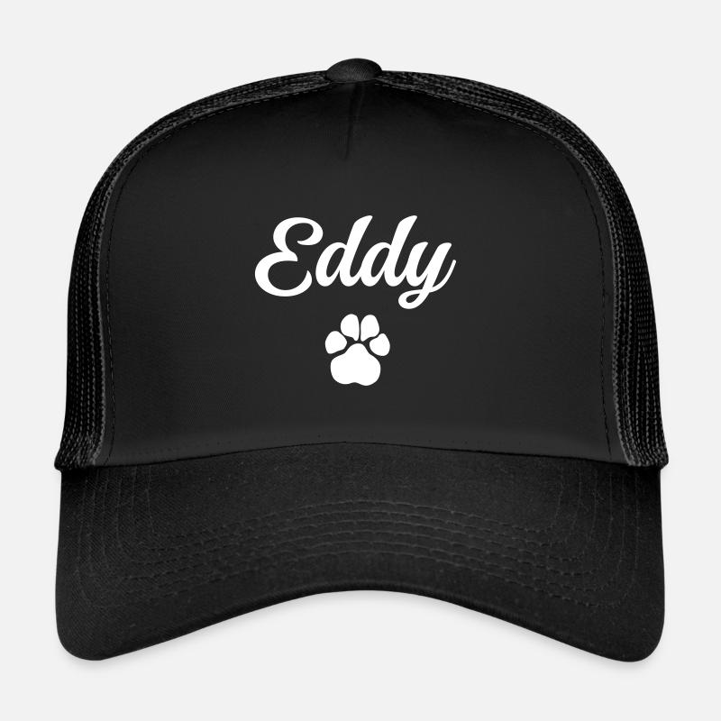Nom du chien EDDY avec patte Casquette trucker 