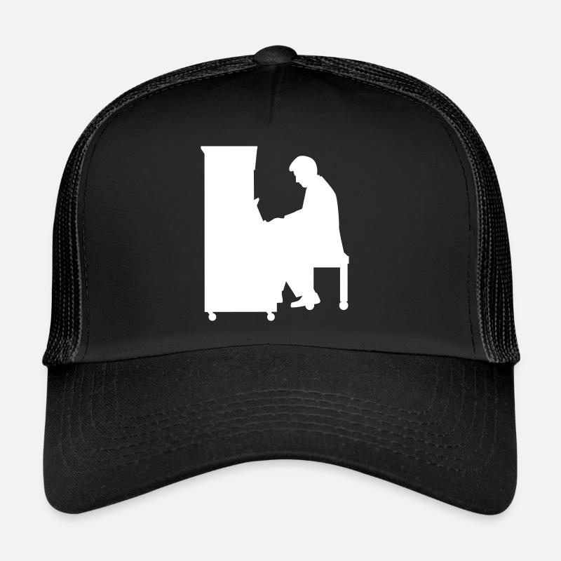 Piano - Casquette trucker - noir/noir