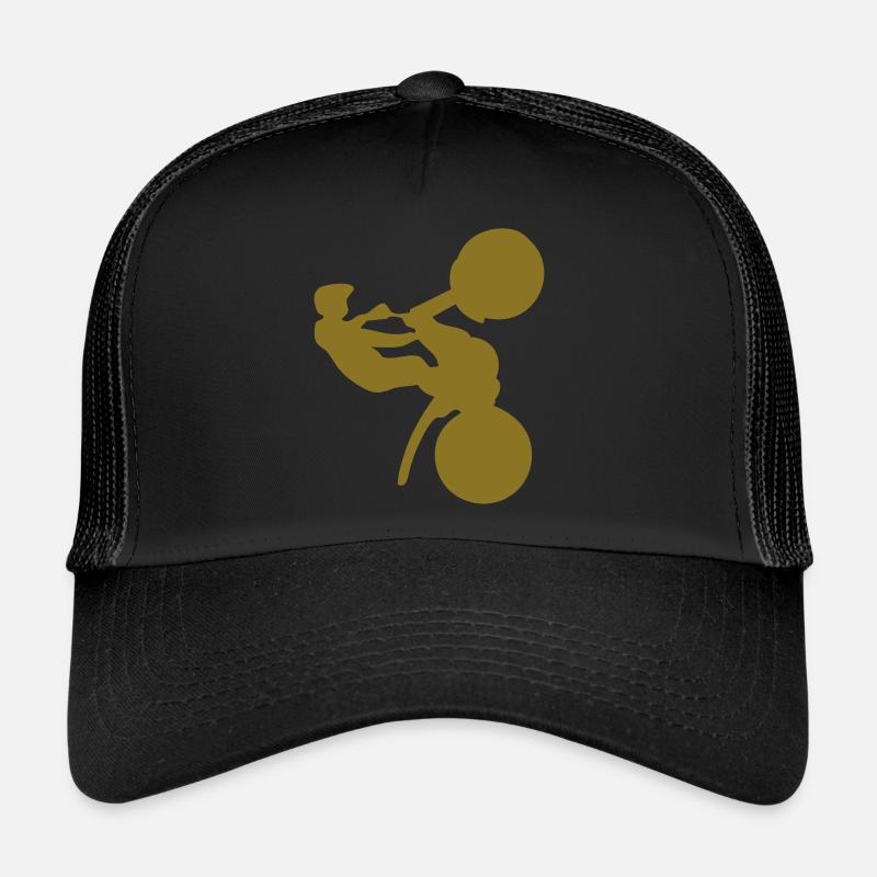 sport trial motorcycle - Trucker Cap - black/black