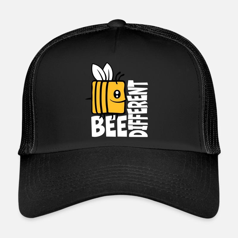 bee different Spruch Zitat Trucker Cap