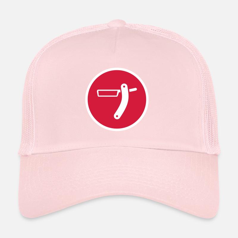 Shaving Barber Circle Trucker Cap
