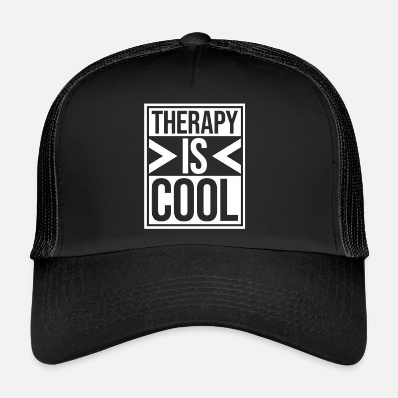 therapy is cool Quote Trucker Cap