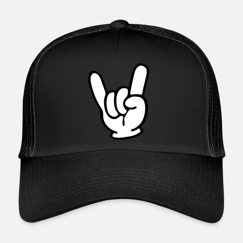 Rock Hand Trucker Cap