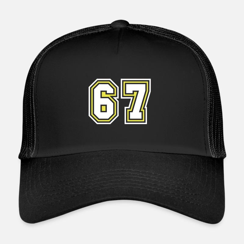 67 talsymbol - Trucker cap - sort/sort