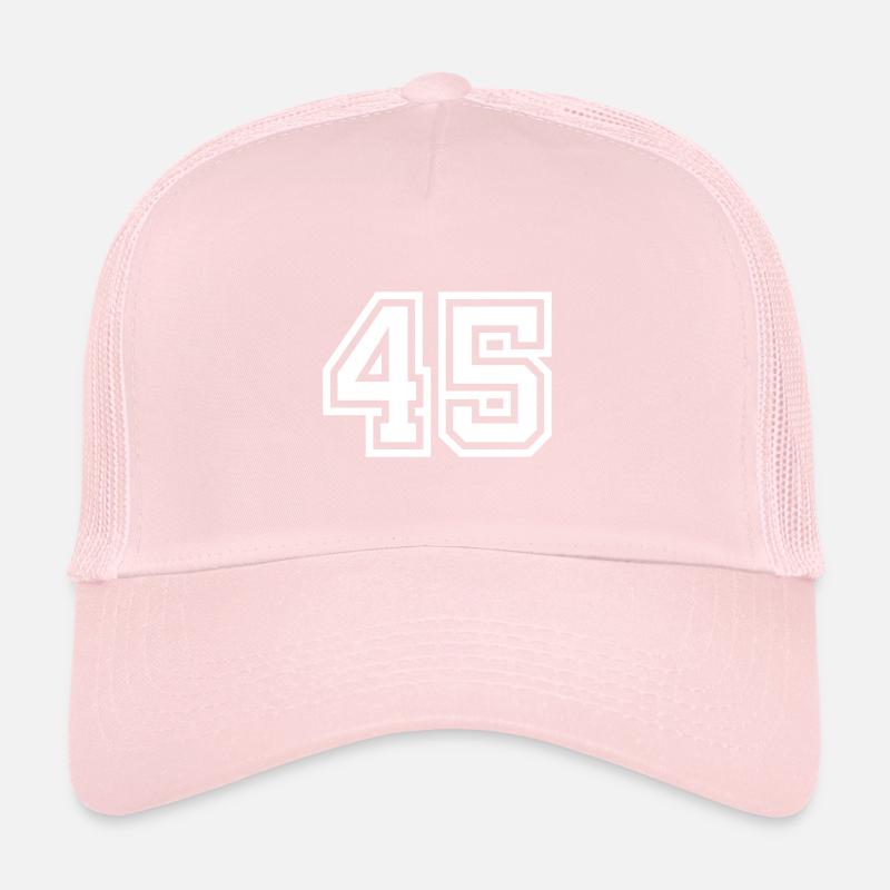 45 number symbol Trucker Cap
