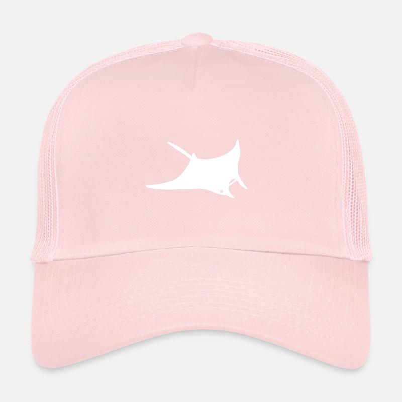 Manta Rochen Zeichnung Trucker Cap