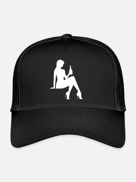 Silhouette de fête femme - Casquette trucker  - noir/noir - Devant