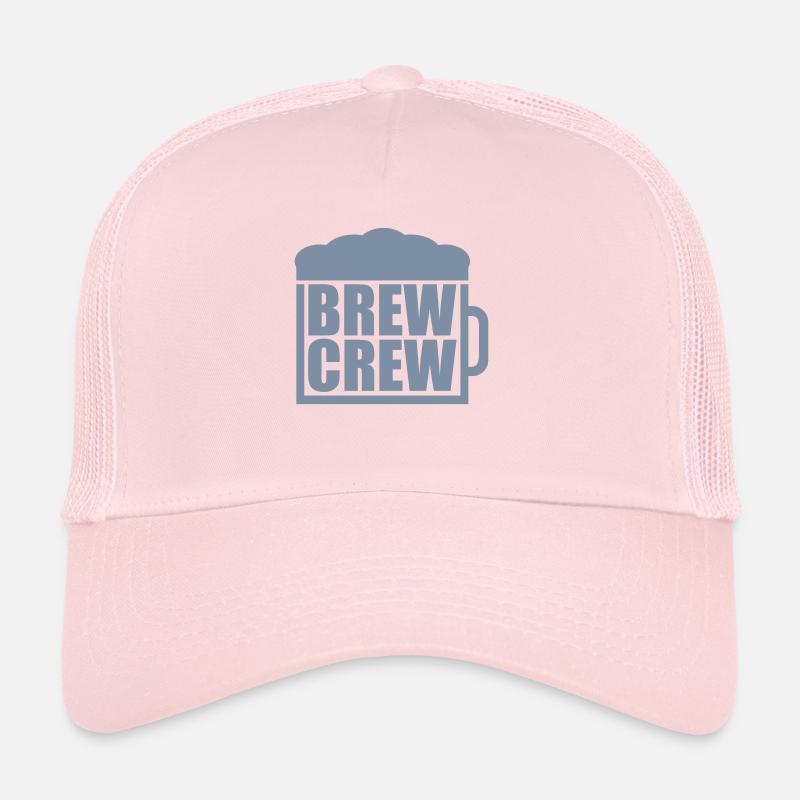 Saying Beer Glass Brew Crew Trucker Cap