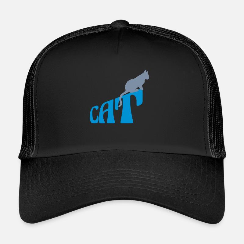 Texte Logo de l’animal de compagnie Cat Casquette trucker 
